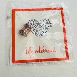 NWT Keep Collective Bow Charm - Rose Gold Multicolor Crystals